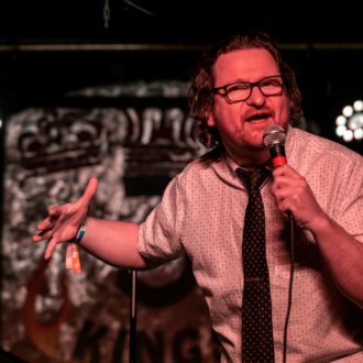Adam Burke at High Plains Comedy Festival, September 2019