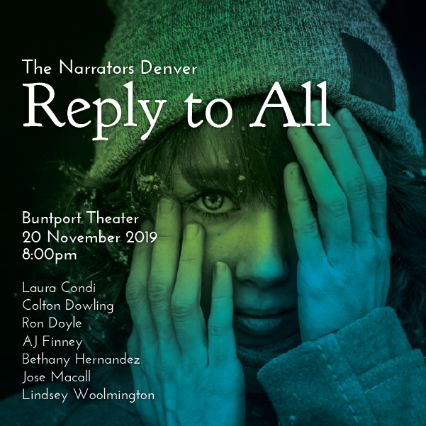 Show poster for The Narrators: "Reply to All" on Wednesday, 20 November 2019